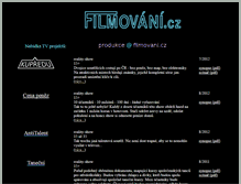 Tablet Screenshot of filmovani.cz